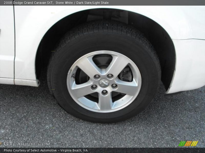 Stone White / Dark Slate/Light Shale 2008 Dodge Grand Caravan SXT