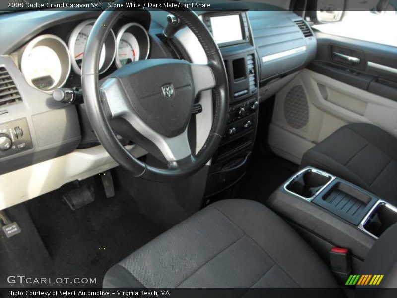Stone White / Dark Slate/Light Shale 2008 Dodge Grand Caravan SXT