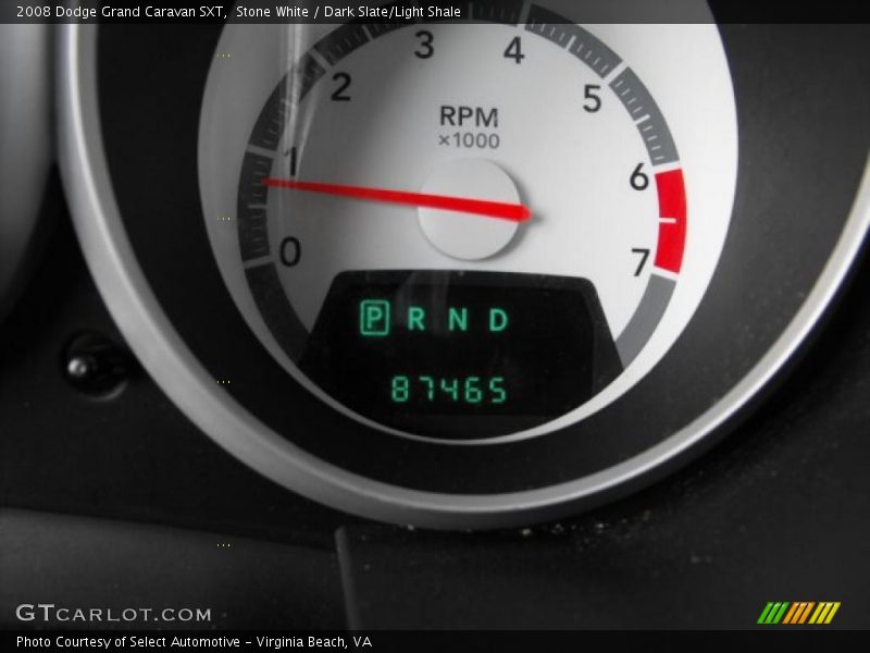 Stone White / Dark Slate/Light Shale 2008 Dodge Grand Caravan SXT