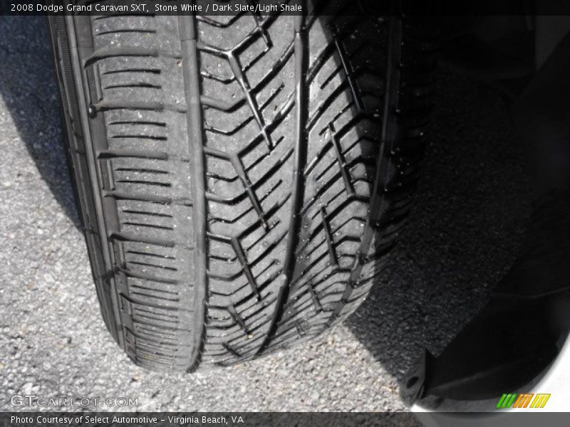 Stone White / Dark Slate/Light Shale 2008 Dodge Grand Caravan SXT