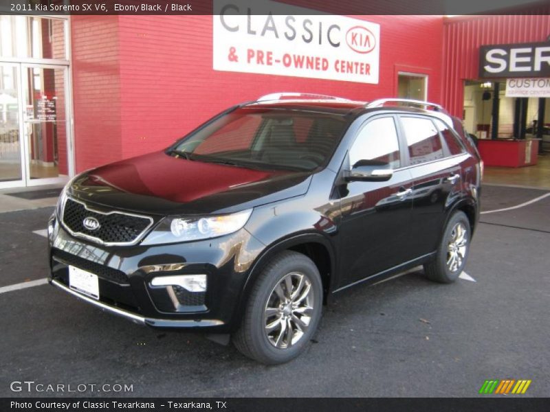 Ebony Black / Black 2011 Kia Sorento SX V6