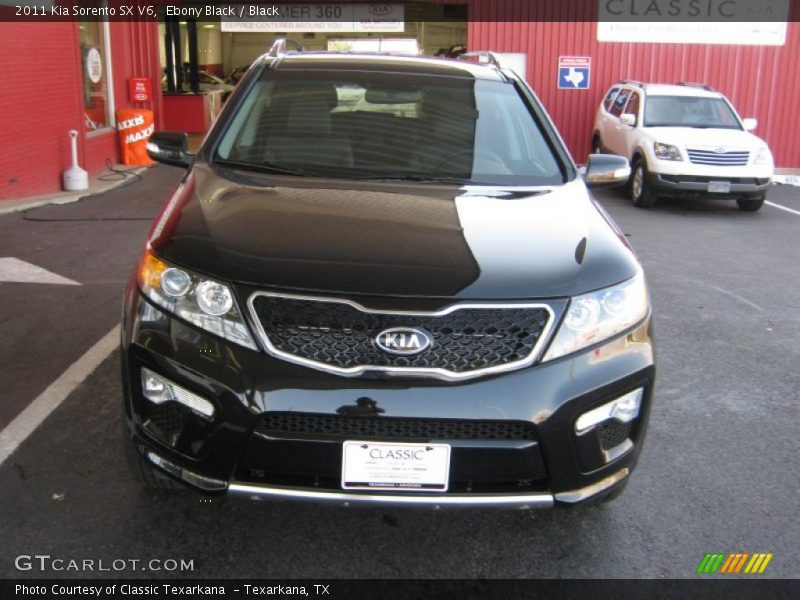 Ebony Black / Black 2011 Kia Sorento SX V6