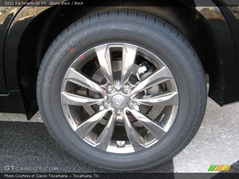 Ebony Black / Black 2011 Kia Sorento SX V6