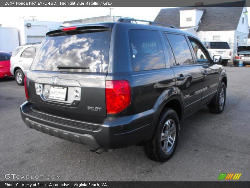 Midnight Blue Metallic / Gray 2004 Honda Pilot EX-L 4WD