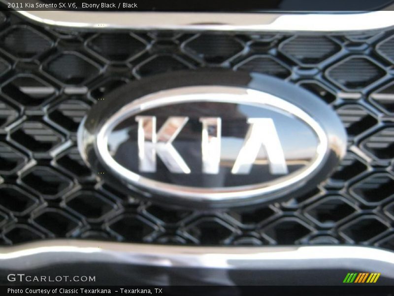 Ebony Black / Black 2011 Kia Sorento SX V6