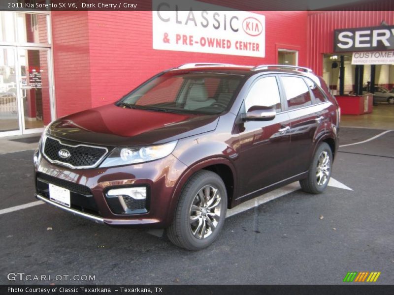 Dark Cherry / Gray 2011 Kia Sorento SX V6