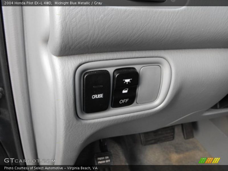 Midnight Blue Metallic / Gray 2004 Honda Pilot EX-L 4WD