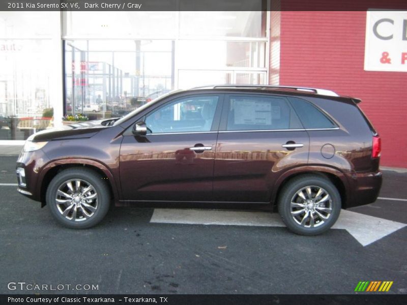 Dark Cherry / Gray 2011 Kia Sorento SX V6