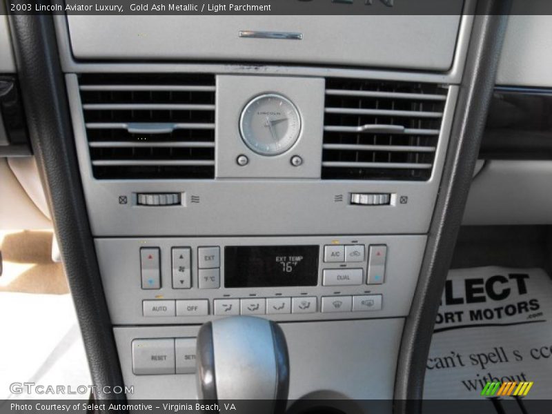 Gold Ash Metallic / Light Parchment 2003 Lincoln Aviator Luxury