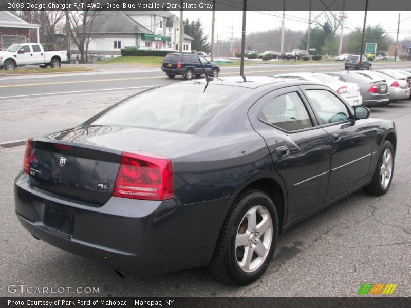 Steel Blue Metallic / Dark Slate Gray 2008 Dodge Charger R/T AWD
