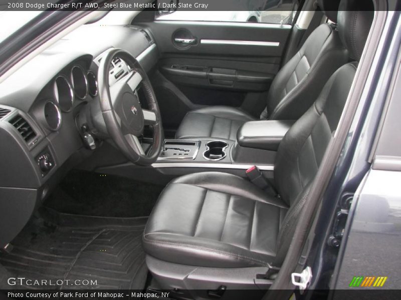Steel Blue Metallic / Dark Slate Gray 2008 Dodge Charger R/T AWD