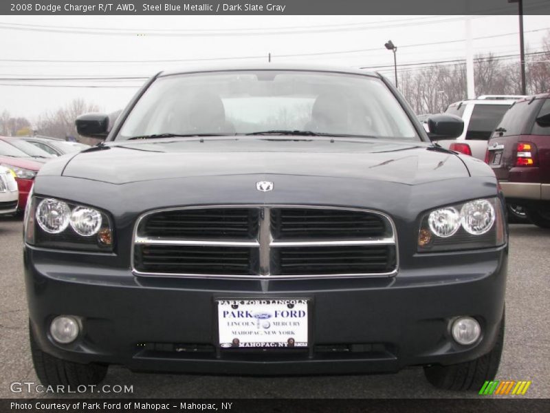Steel Blue Metallic / Dark Slate Gray 2008 Dodge Charger R/T AWD