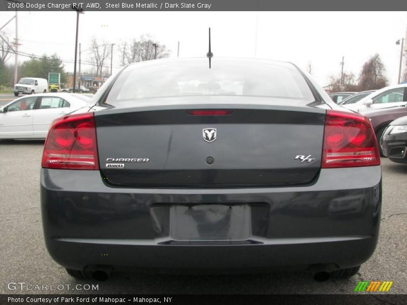 Steel Blue Metallic / Dark Slate Gray 2008 Dodge Charger R/T AWD