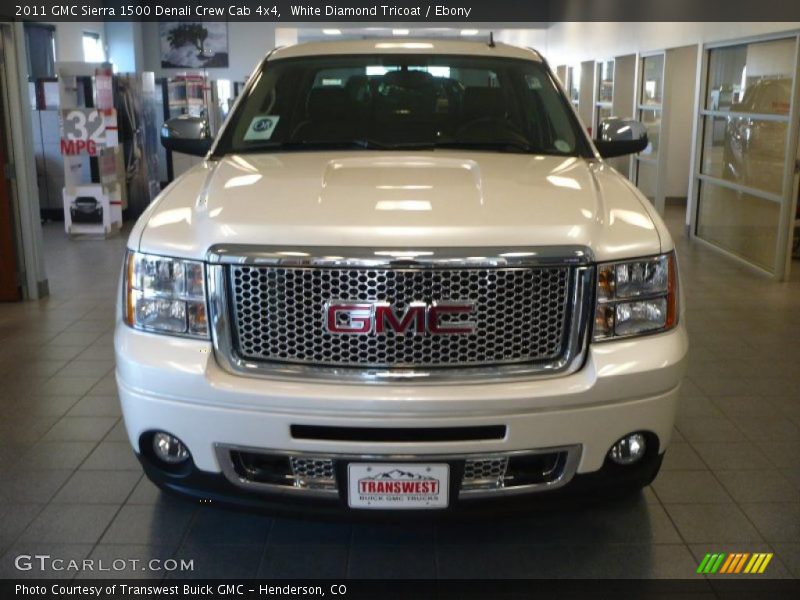 White Diamond Tricoat / Ebony 2011 GMC Sierra 1500 Denali Crew Cab 4x4