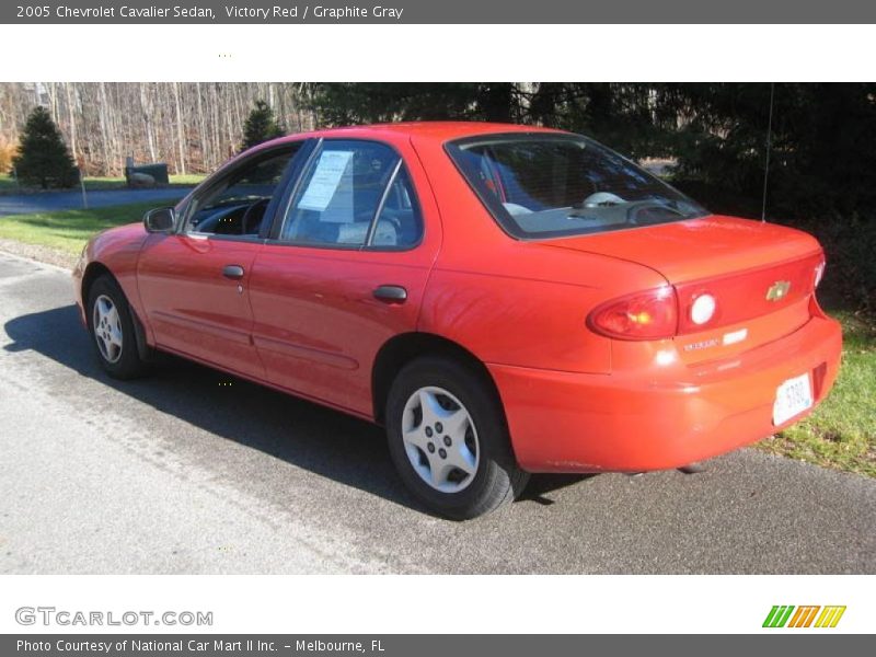 Victory Red / Graphite Gray 2005 Chevrolet Cavalier Sedan