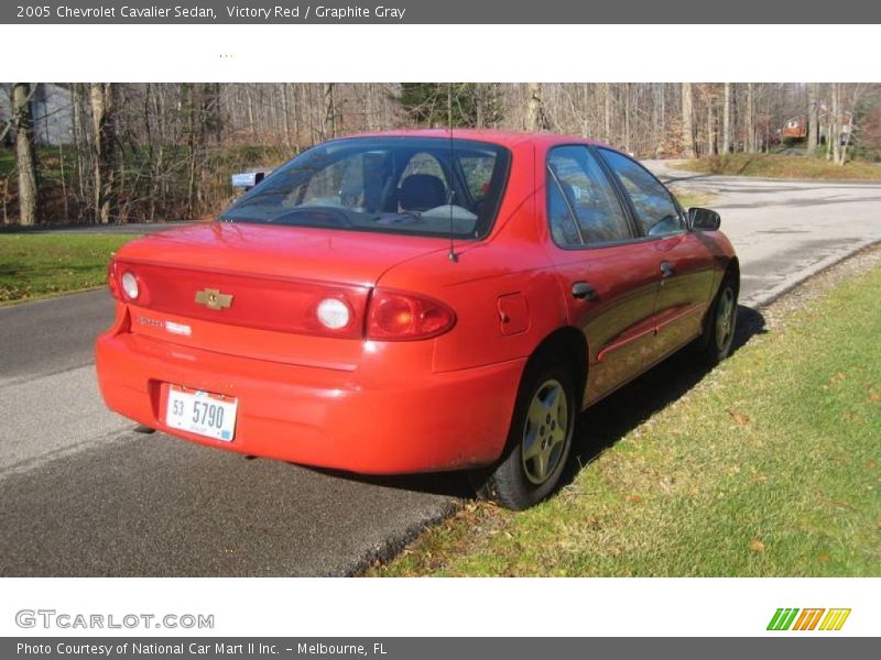 Victory Red / Graphite Gray 2005 Chevrolet Cavalier Sedan