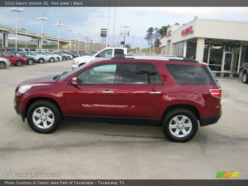 Red Jewel / Black 2010 Saturn Outlook XE