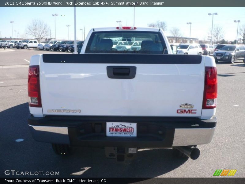 Summit White / Dark Titanium 2011 GMC Sierra 2500HD Work Truck Extended Cab 4x4