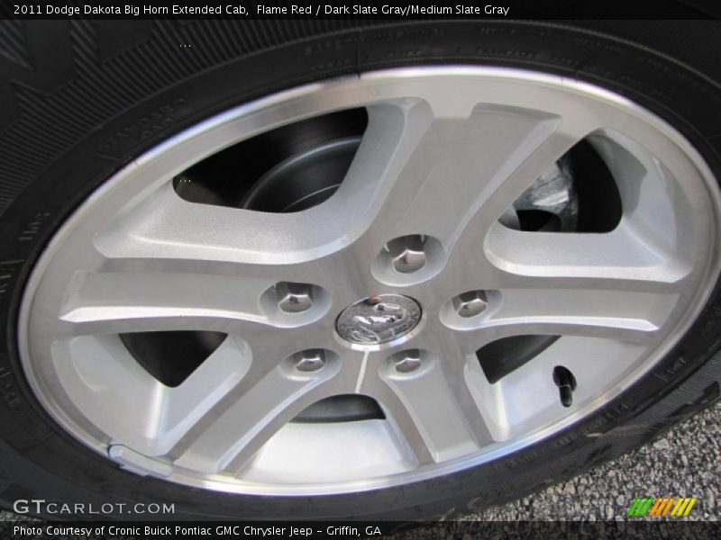 Flame Red / Dark Slate Gray/Medium Slate Gray 2011 Dodge Dakota Big Horn Extended Cab
