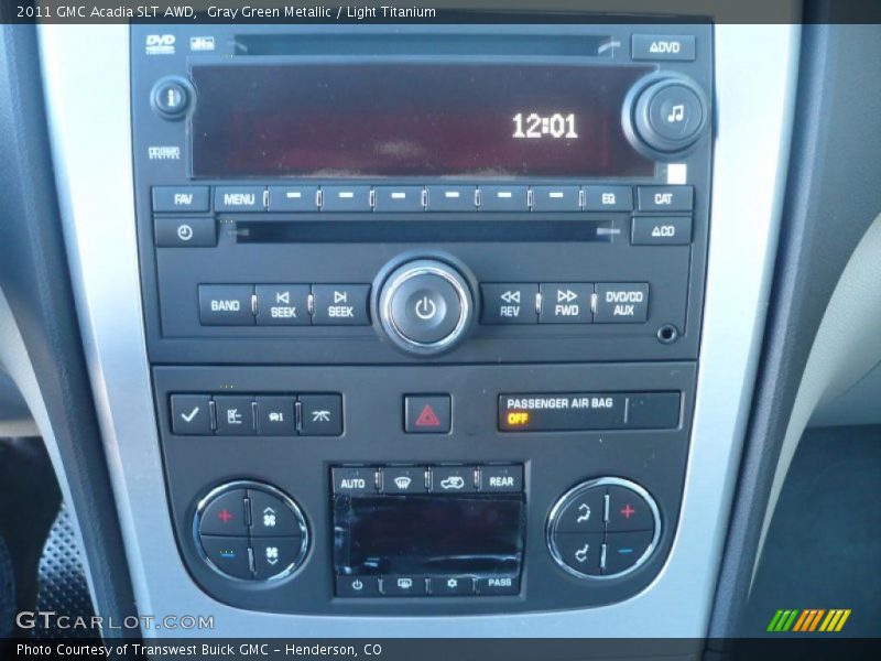 Gray Green Metallic / Light Titanium 2011 GMC Acadia SLT AWD