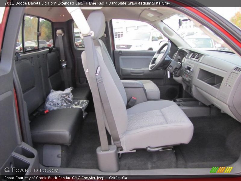 Flame Red / Dark Slate Gray/Medium Slate Gray 2011 Dodge Dakota Big Horn Extended Cab