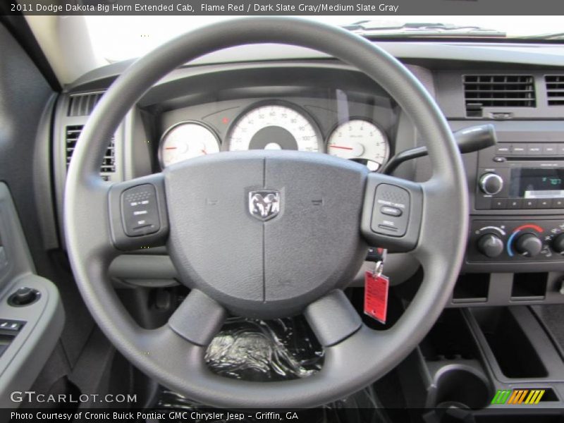 Flame Red / Dark Slate Gray/Medium Slate Gray 2011 Dodge Dakota Big Horn Extended Cab