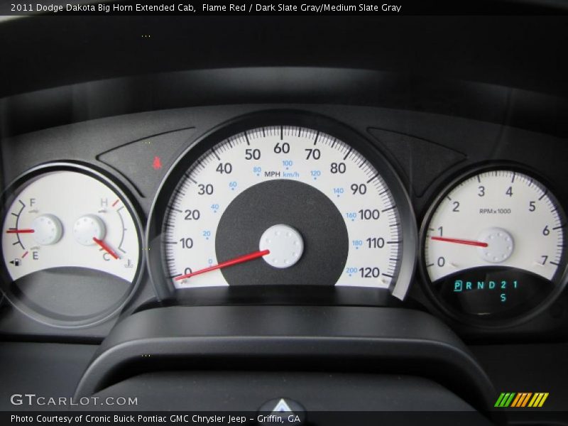  2011 Dakota Big Horn Extended Cab Big Horn Extended Cab Gauges
