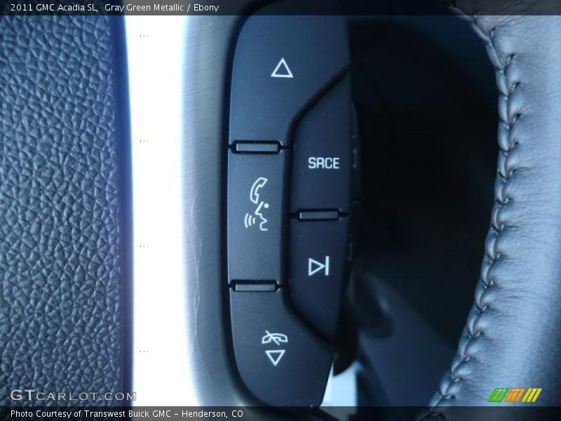 Gray Green Metallic / Ebony 2011 GMC Acadia SL