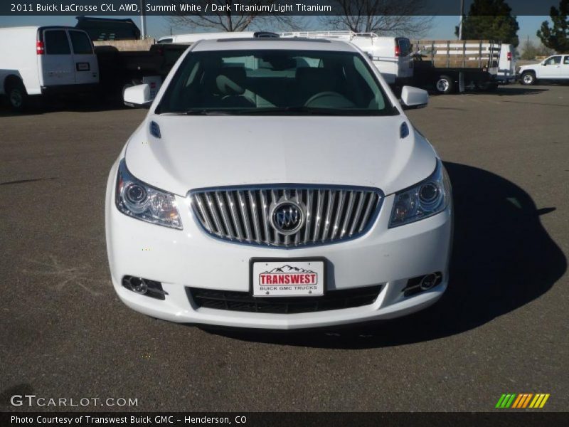 Summit White / Dark Titanium/Light Titanium 2011 Buick LaCrosse CXL AWD
