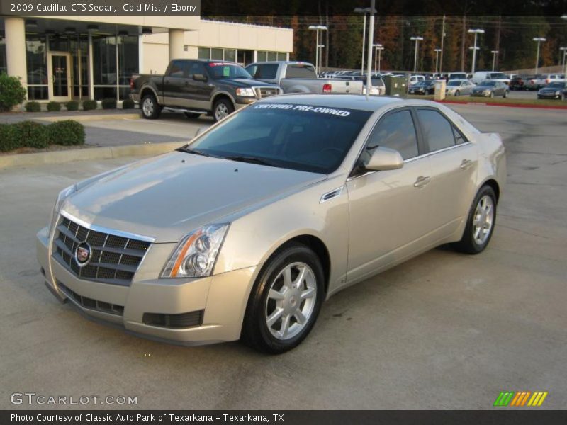 Gold Mist / Ebony 2009 Cadillac CTS Sedan