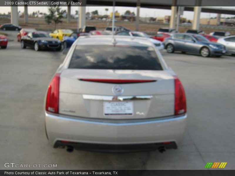 Gold Mist / Ebony 2009 Cadillac CTS Sedan