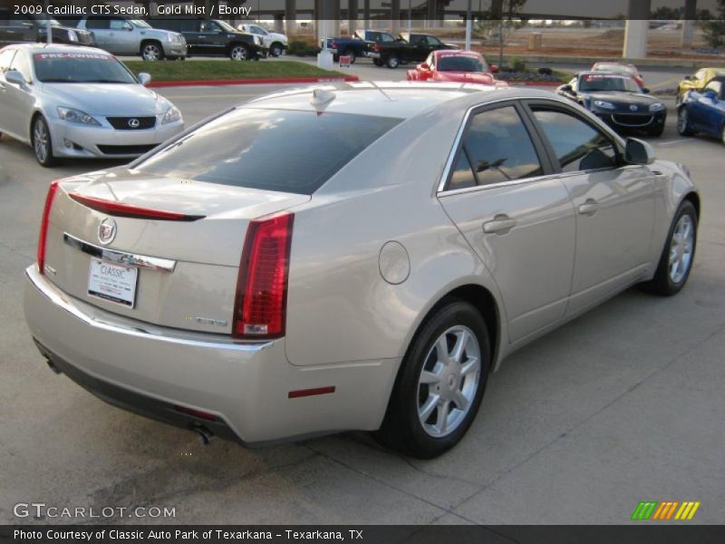 Gold Mist / Ebony 2009 Cadillac CTS Sedan
