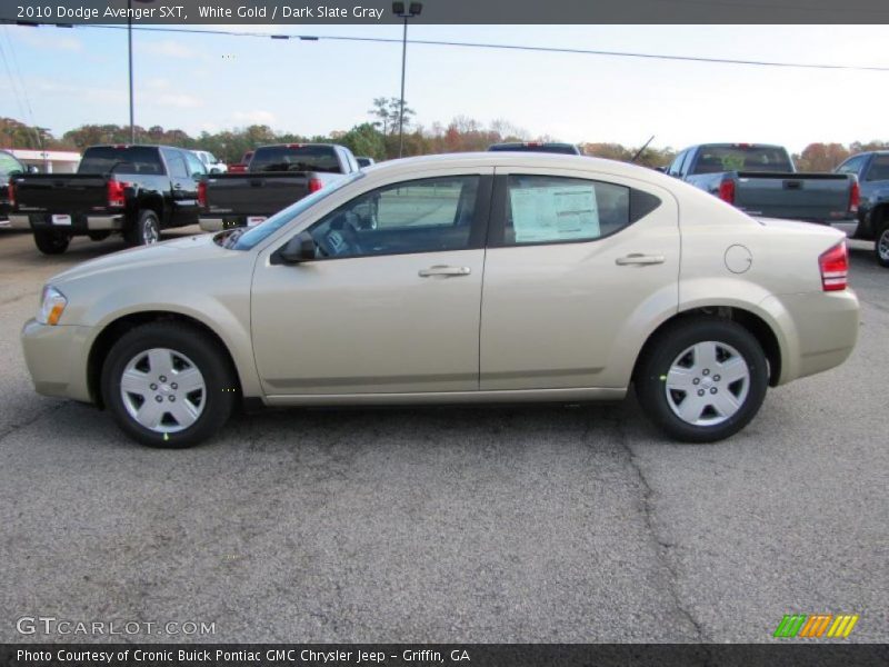 White Gold / Dark Slate Gray 2010 Dodge Avenger SXT