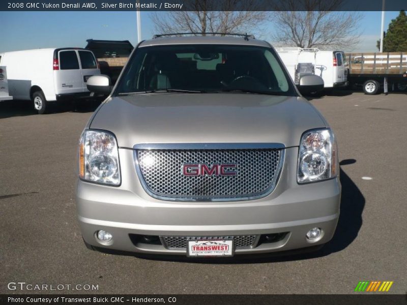 Silver Birch Metallic / Ebony 2008 GMC Yukon Denali AWD
