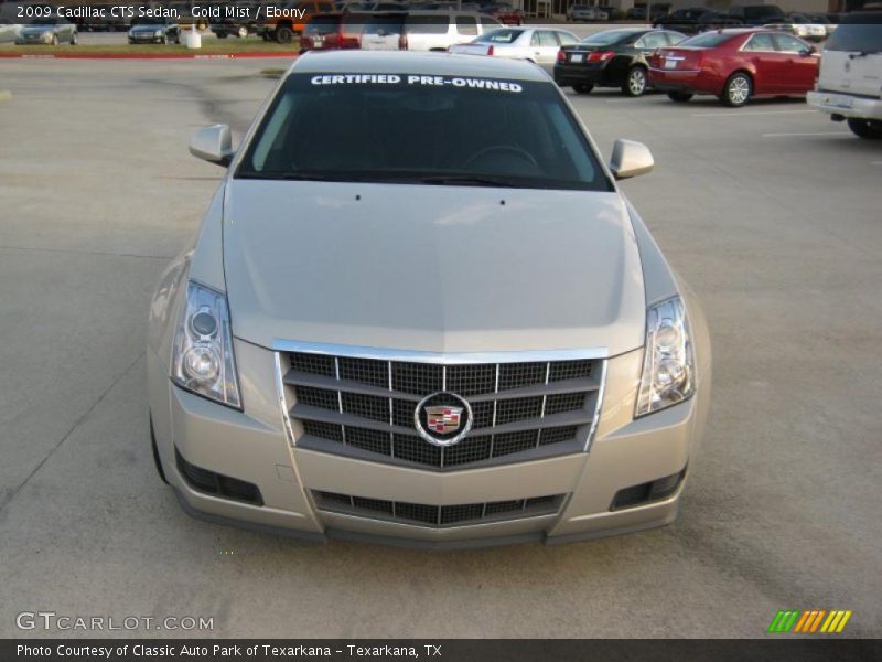 Gold Mist / Ebony 2009 Cadillac CTS Sedan