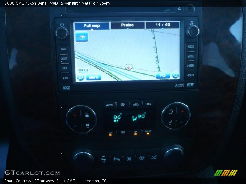 Silver Birch Metallic / Ebony 2008 GMC Yukon Denali AWD