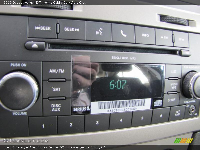White Gold / Dark Slate Gray 2010 Dodge Avenger SXT