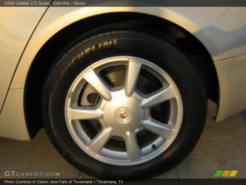 Gold Mist / Ebony 2009 Cadillac CTS Sedan