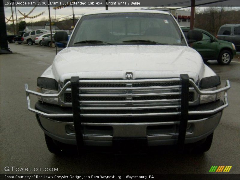 Bright White / Beige 1998 Dodge Ram 1500 Laramie SLT Extended Cab 4x4