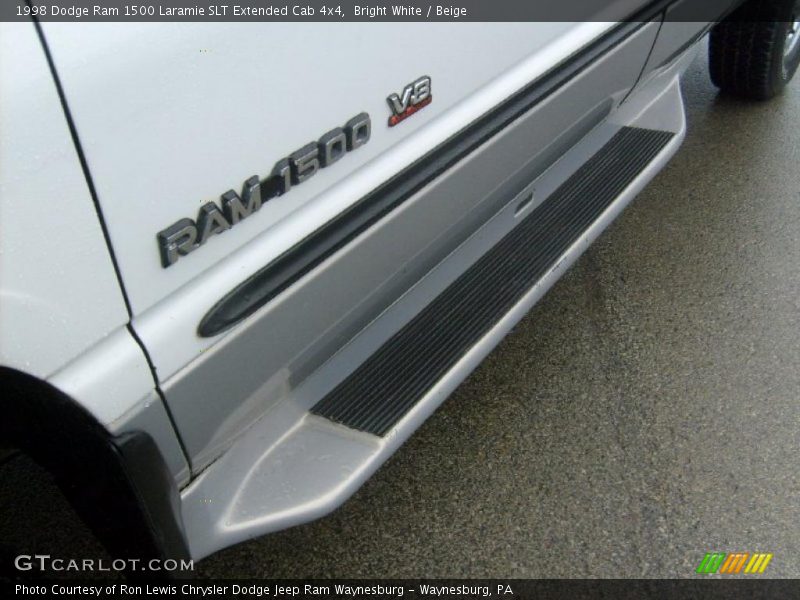 Bright White / Beige 1998 Dodge Ram 1500 Laramie SLT Extended Cab 4x4