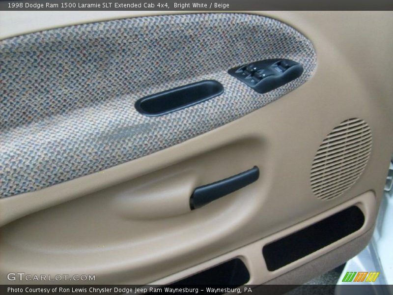 Bright White / Beige 1998 Dodge Ram 1500 Laramie SLT Extended Cab 4x4