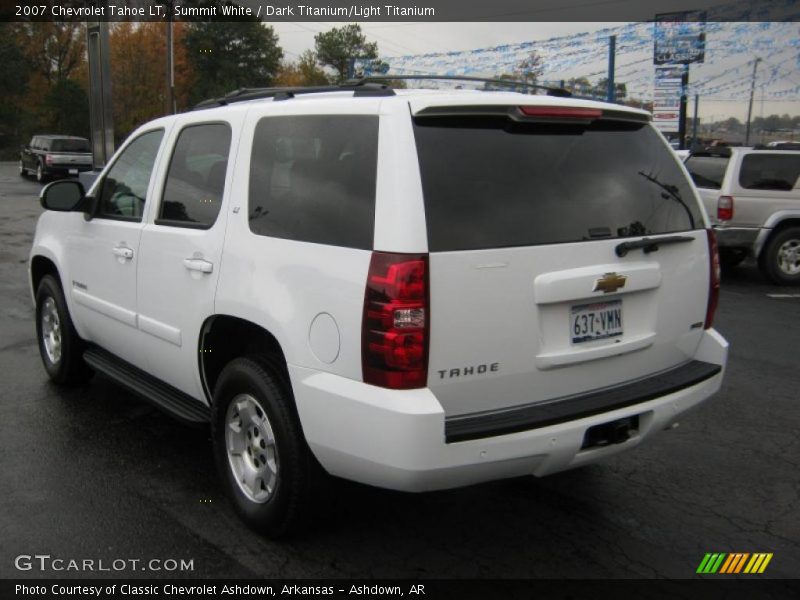 Summit White / Dark Titanium/Light Titanium 2007 Chevrolet Tahoe LT