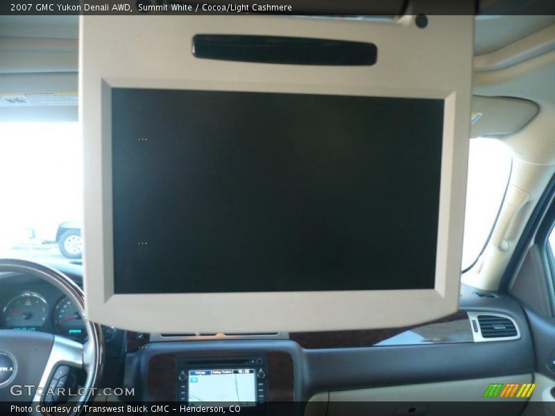 Summit White / Cocoa/Light Cashmere 2007 GMC Yukon Denali AWD
