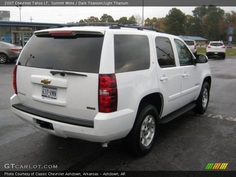 Summit White / Dark Titanium/Light Titanium 2007 Chevrolet Tahoe LT