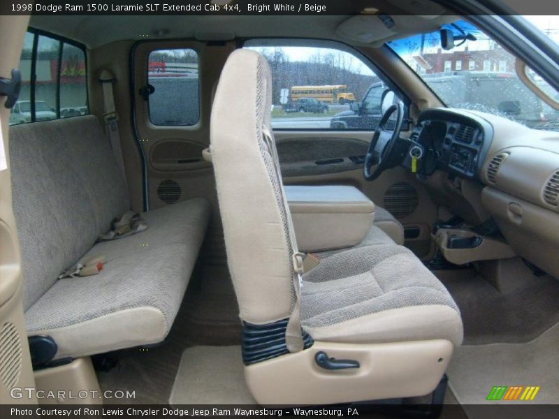 Bright White / Beige 1998 Dodge Ram 1500 Laramie SLT Extended Cab 4x4