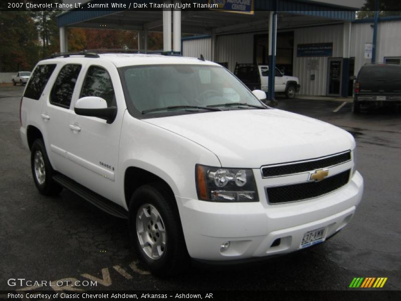 Summit White / Dark Titanium/Light Titanium 2007 Chevrolet Tahoe LT