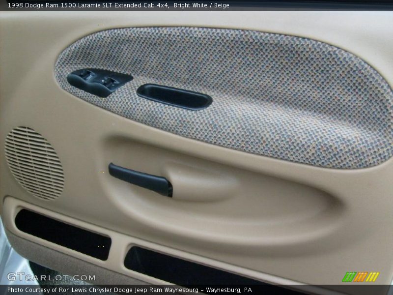 Bright White / Beige 1998 Dodge Ram 1500 Laramie SLT Extended Cab 4x4