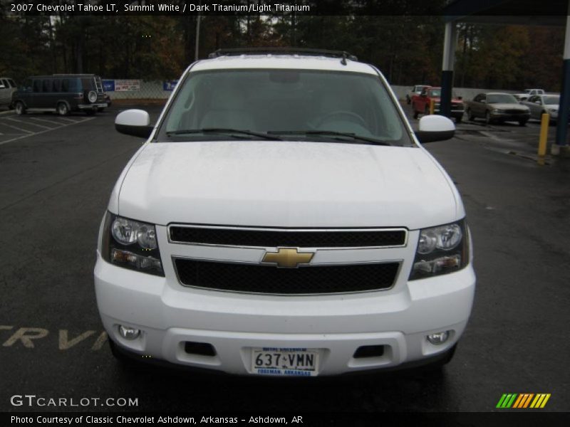 Summit White / Dark Titanium/Light Titanium 2007 Chevrolet Tahoe LT
