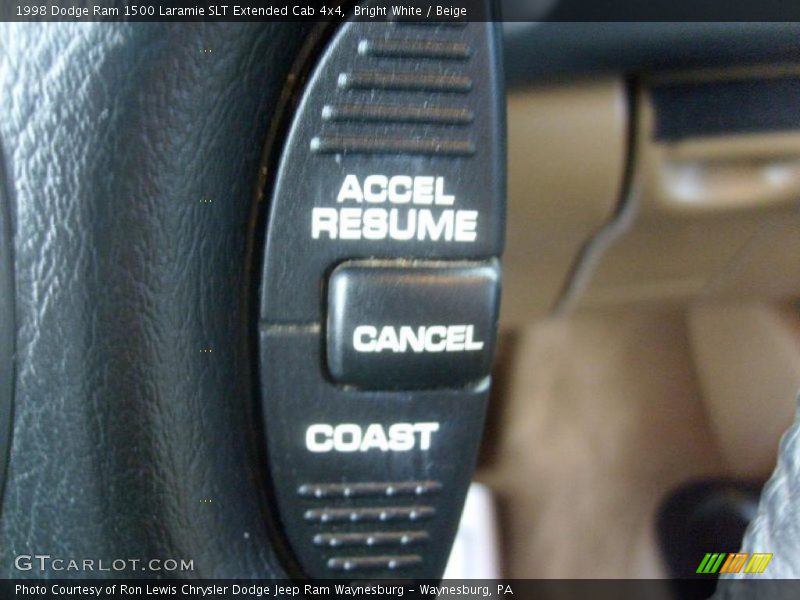 Bright White / Beige 1998 Dodge Ram 1500 Laramie SLT Extended Cab 4x4