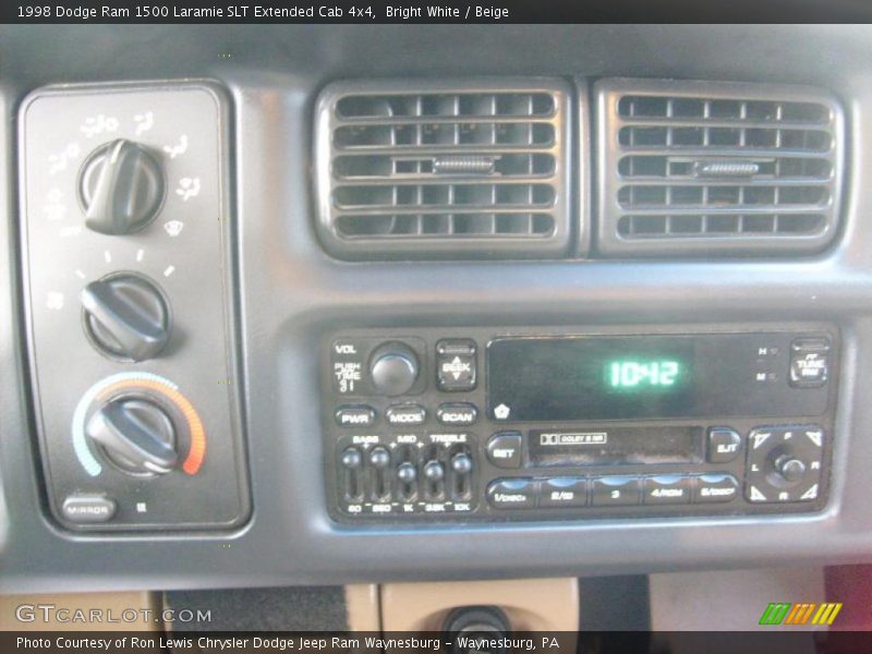 Bright White / Beige 1998 Dodge Ram 1500 Laramie SLT Extended Cab 4x4